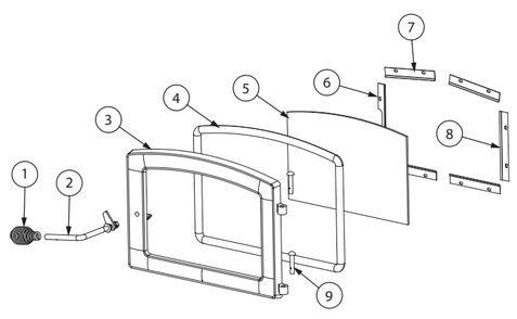 Repair Parts 3 Diagram and Parts List for VG3200-P  US Stove Company Heating Stove